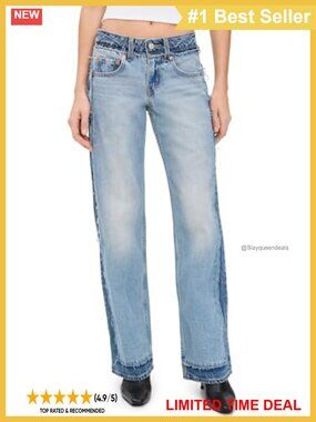 Levi's Low Loose Deconstructed Wide Leg Low Rise Jeans